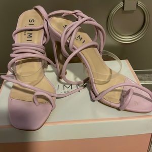 Simmi London lilac purple heels